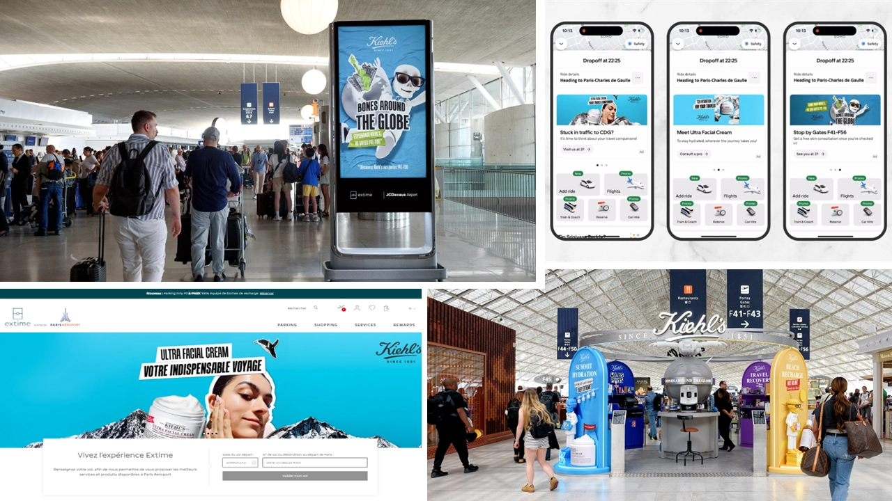 Kiehl's campaign, paris Charles de Gaulle